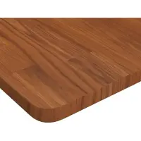vidaXL Waschtischplatte Dunkelbraun 100x60x2,5 cm Massivholz Behandelt