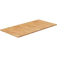 vidaXL Waschtischplatte Hellbraun 100x50x1,5 cm Massivholz Behandelt