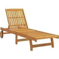 vidaXL Sonnenliegen 2 Stk. mit Tisch Massivholz Akazie