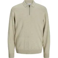 Jack & Jones Polokragenpullover "JJEEMIL KNIT POLO HALF ZIP LS NOOS" mit Polo Kragen