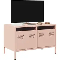 vidaXL TV-Schrank Rosa 68x39x43,5 cm Kaltgewalzter Stahl