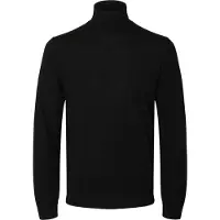 Selected Herren Pullover & Cardigans Slhtray Ls Knit Merino Roll Neck - Zwart - Größe M