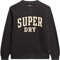 Superdry für Herren. M2014012A Vintage Athletic Sweatshirt schwarz (XXL), Lässig, Baumwolle, Langarm