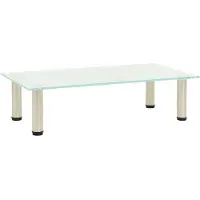 vidaXL TV-Tisch 60x35x17 cm Satiniertes Hartglas