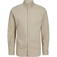 Jack & Jones Langarmhemd "JPRBLAJAXON mit Stretchanteil und stylischem Kragen" unifarben, slim fit, Web, Hemdkragen, atmungsaktiv