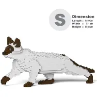 Jekca Limited Siamesische Katze schleichend weiß braun ST19SMC03-M01