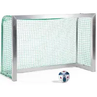 Sport-Thieme Mini-Fußballtor vollverschweißt, Inkl. Netz, grün (MW 4,5 cm), 1,80x1,20 m, Tortiefe 0,70 m
