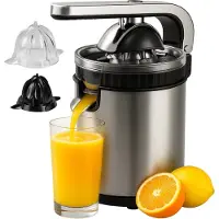 AoraKitchen Zitruspresse - Orangenpresse elektrisch - 600ML - Zitronenpresse - 160W - Saftpresse - 2 Presskegel