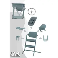 Cybex Lemo 5in1 Set Kinderhochstuhl inkl. LemoTower, Farbe:Stone Blue