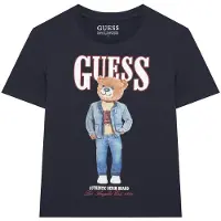 GUESS T-Shirt L6RI11 K8HM4 Dunkelblau Regular Fit 164