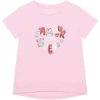 GUESS T-Shirt K6RI02 K6YW4 Rosa Relaxed Fit 110