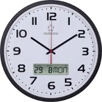 Renkforce HD-WRCL135 Funk Wanduhr 32 cm x 45 mm Schwarz