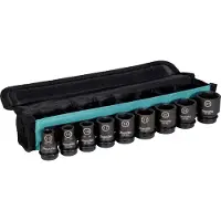 Makita IMPACT BLACK Schlagnuss-Set 8-teilig - 1/2 Zoll - Impact Black - E-16601