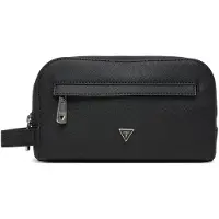 GUESS für Herren. PMMISAP6161 Kulturtasche Milano schwarz (OSFA), Lässig, Polyurethan