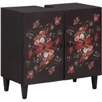 vidaXL Waschbeckenunterschrank mit Speicher Mehrfarbig 62 x 33 x 58 cm