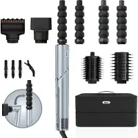 Shark Multihaarstyler "FlexStyle Haarstyler und -trockner Glacial Blue [HD476WHEU]" 6 Aufsätze Perfekt für jeden Haartyp