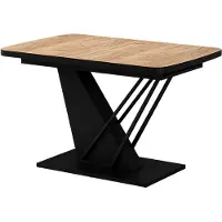 Vicco Esstisch Fenaro Goldkraft Eiche/Schwarz 120 x 80 cm ausziehbar, Model 58016
