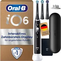 Oral-B Elektrische Zahnbürste iO, Series 6 Plus Edition, Black Lava