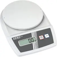 Kern EMB 1200-1 Brevvægt Vejeområde: 1.2 kg Aflæsningsnøjagtighed: 0.1 g Batteridrevet, strømdrevet (valgfrit) Hvid