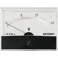 Voltcraft AM-86X65/15V/DC AM-86X65/15V/DC Einbau-Messgerät AM-86X65/15V/DC Drehspule