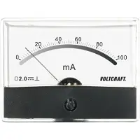 Voltcraft AM-86X65/100MA AM-86X65/100MA Einbau-Messgerät AM-86X65/100mA/DC Drehspule