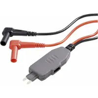 Voltcraft MS-4S Måleadapter Stik-mini-fladsikring - Lamelstik 4 mm Sort, Rød