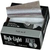 Sibel Alufoil Embossed Sheets 14µ Silver 27cmx12cm 300pcs Ref. P002943