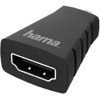 Hama 00200348, HDMI Type D (Micro), HDMI Type A (Standard), Schwarz