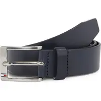 Tommy Hilfiger Ledergürtel "New Aly Belt 3,5 cm breit" mit quadratischer Logo-Metallschnalle