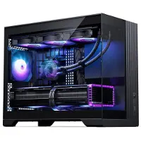 Phanteks XT V3, Micro Tower, PC, Schwarz, micro ATX, Mini-ITX, Acrylnitril-Butadien-Styrol (ABS), Stahl, Gehärtetes Glas, Gaming
