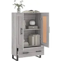 vidaXL Highboard Grau Sonoma 69,5x31x115 cm Holzwerkstoff