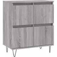 vidaXL Sideboard Grau Sonoma 60x35x70 cm Holzwerkstoff