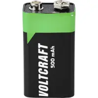 Voltcraft 6LR61 9 V Block-Akku Li-Ion 500 mAh 7.4 V 1 St.