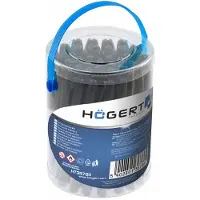 Högert Technik - Permanent Marker 45 Stk. -Schwarz - Sets von schwarzen Markern - Wasserfester Stift für Glas, Metall, Holz & Co