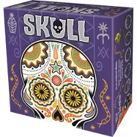 Asmodee Schädel Kartenspiel – Das intensive Bluffspiel mit Rosen- und Totenkopfkarten