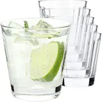 Kadax Gläser 175 ml, 6er-Set für Getränke und Säfte