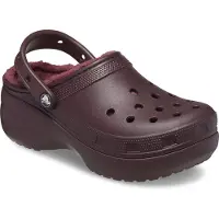 Crocs Woman Classic Platform Lined Clog weinrot EUR 42-43 (W11)