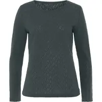 Vivance Langarmshirt "mit modischem Ajour-Muster" Sommershirt aus leichtem Baumwollstrick