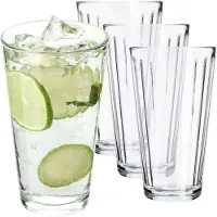 Kadax Gläser 360 ml Set mit 4 Gläsern für Getränke