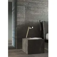 LIGHT-POINT Blade T1 Slim Tischlampe, schwarz/silber, 36cm - , dimmbar, für Wohnzimmer, Aluminium