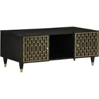 vidaXL Couchtisch 100x54x40 cm Massivholz Mango
