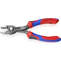 Knipex TwinGrip Front- und Seitengreifzange mit Comfort-Griffen grau atramentiert 150 mm