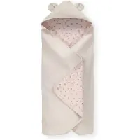 Hauck Babydecke "Baby Einschlagdecke, Snuggle N Dream beige bloom", beige (beige bloom), B:80cm L:80cm, Baumwolle, Wohndecken, Babydecke, mit Kapuze