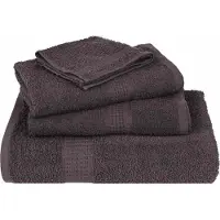 vidaXL Seiftücher 4 Stk. Anthrazit 30x30 cm 360 g/m² 100% Baumwolle Tuch