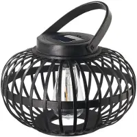Pauleen Solarlaterne Sunshine Bliss IP44 2700K 7lm Schwarz