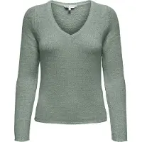 ONLY V-Ausschnitt-Pullover "ONLGEENA L/S V-NECK KNT NOOS"