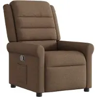 vidaXL Relaxsessel Braun Stoff