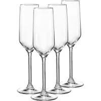 Ritzenhoff & Breker Sektglas 4er Set Rumba, Glas, Klar, 220 ml, 820300