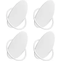Songmics 4er-Set: Kleiderhaken in Weiß - (B)5,5 x (H)8,5 cm - onesize