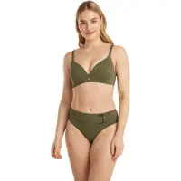 Ten Cate Plunge Padded Bikini Top - Deep Olive - 42C